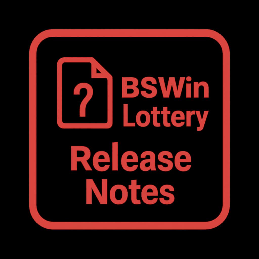 Badge for BS Win Lottery Release Notes.