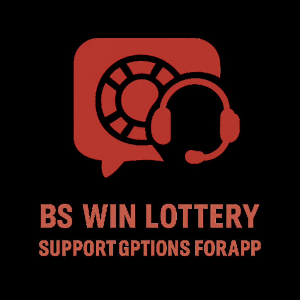 An icon illustrating support resources for the BS Win Lottery app.
