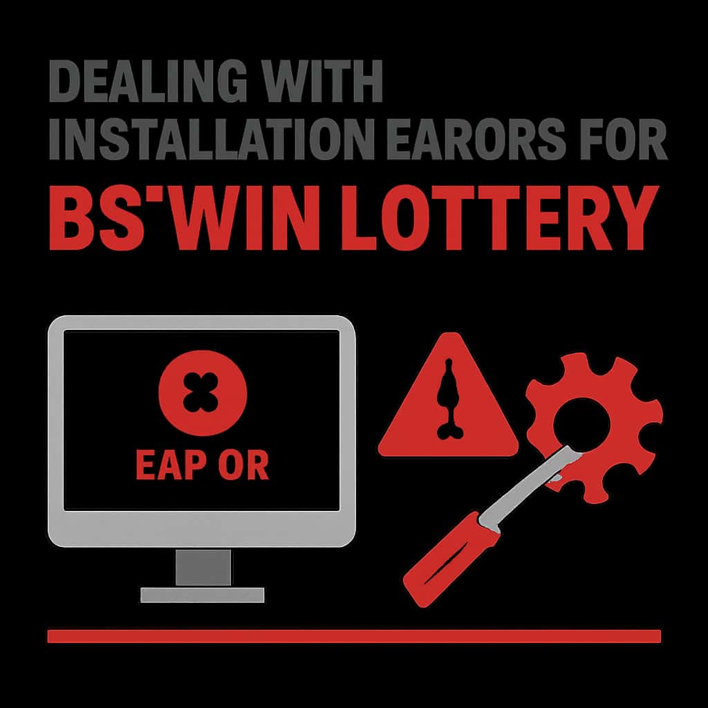 Illustration on troubleshooting BS Win Lottery installation errors