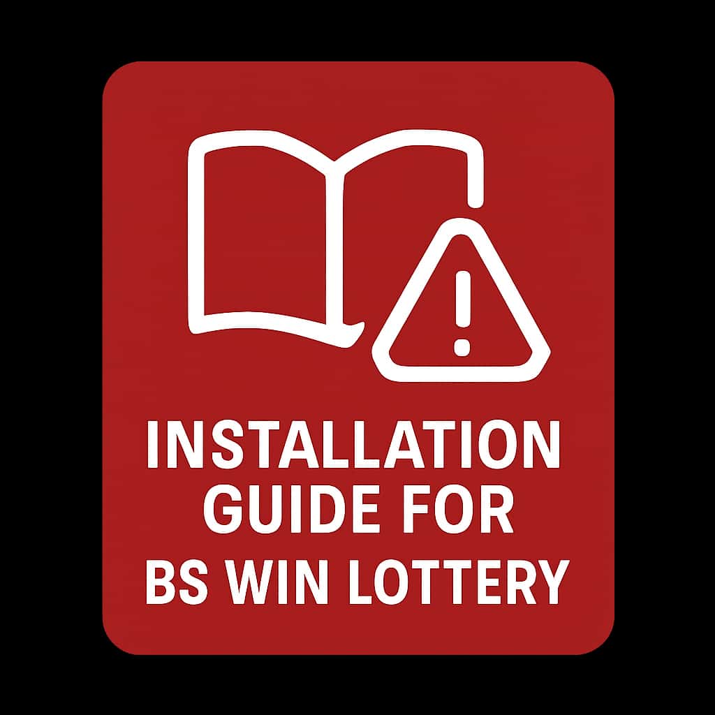An icon representing Installation Guide for BS Win Lottery.