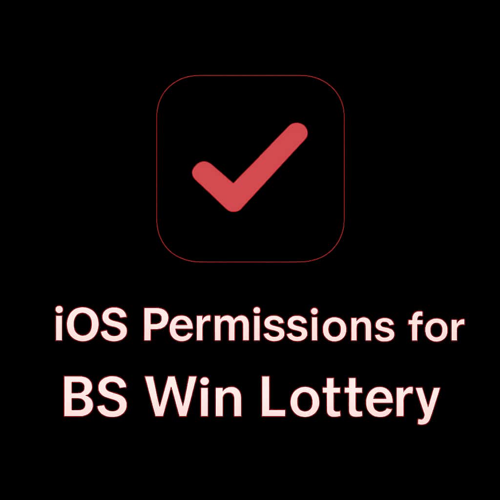 A badge representing iOS permissions for BS Win Lottery.