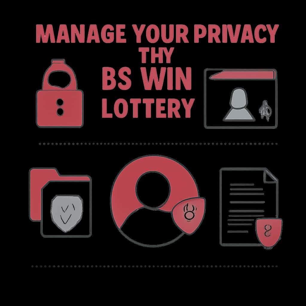 An educational diagram outlining privacy management steps for BS Win Lottery.