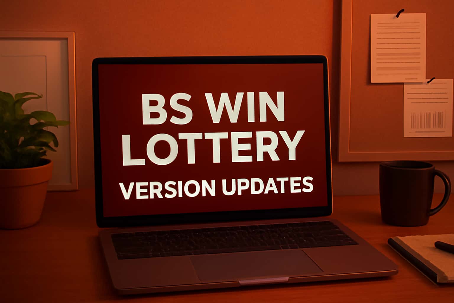 Visual representation of BS Win Lottery Version Updates with informational context.