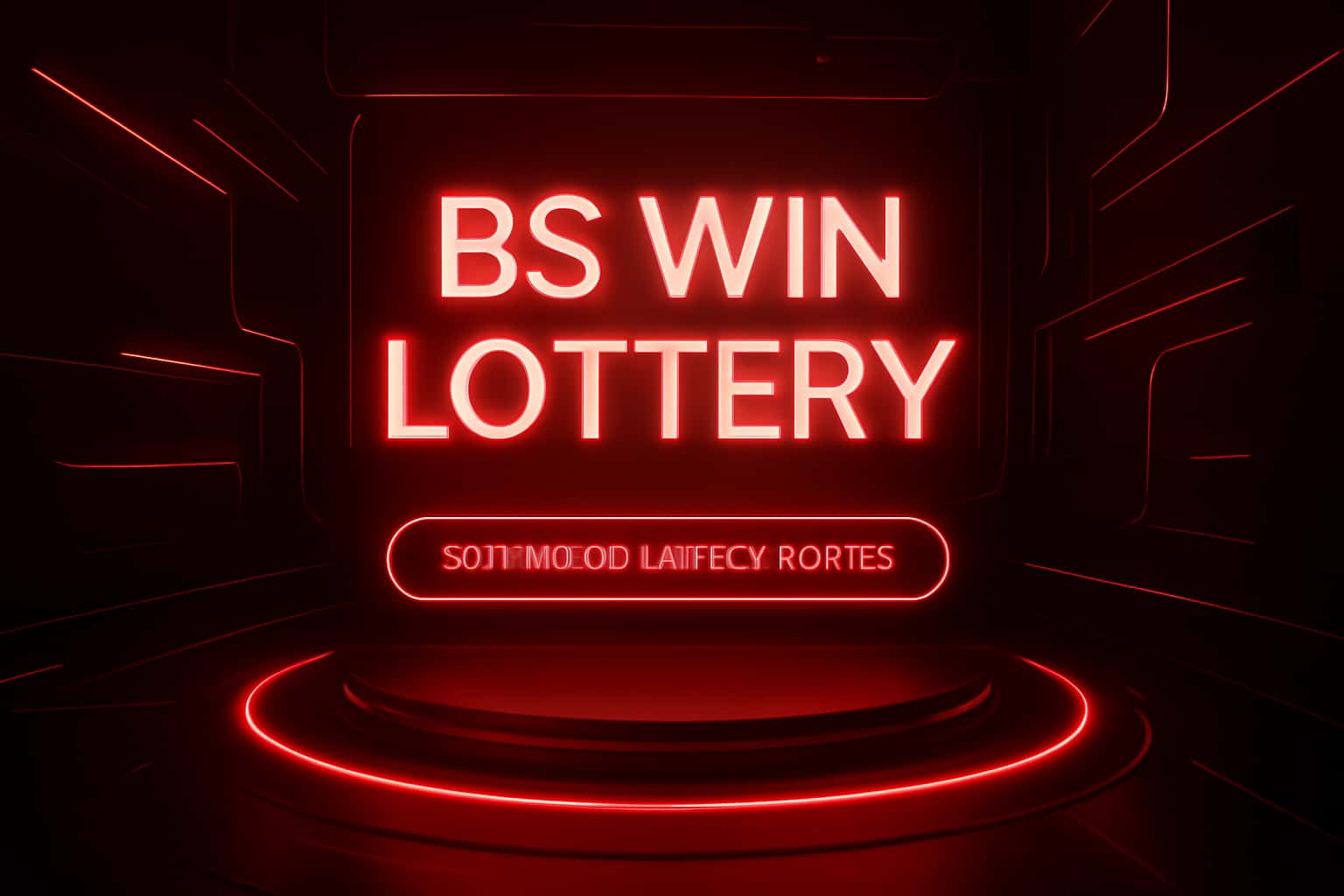 Futuristic lottery app interface