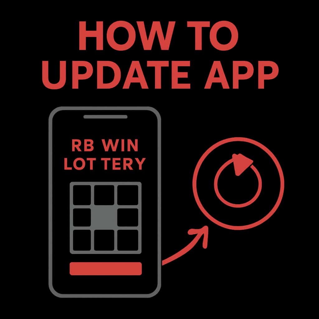 Illustrative steps for updating the BS Win Lottery App.