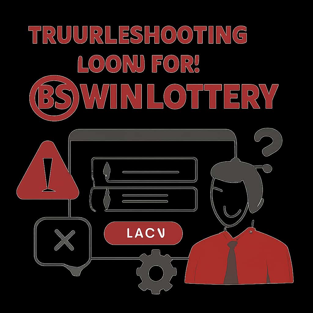 Illustration of common troubleshooting steps for BS Win Lottery login.
